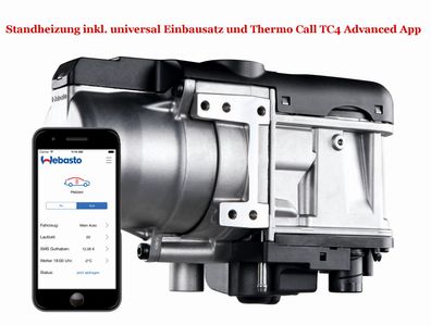 Webasto Standheizung Thermo Top Evo 5 Benzin , Einbausatz + Thermo Call TC4 Adv.