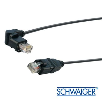 5m Schwaiger CAT 6. Netzwerkkabel Patchkabel F/ UTP 360° RJ45 Stecker VDSL