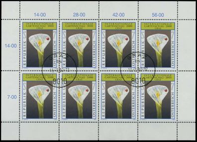Österreich BLOCK Kleinbogen Nr 2305 zentrisch gestempelt KLE X236FFE