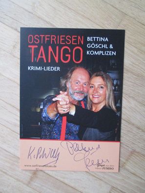 Ostfriesenkrimi Schriftsteller Klaus-Peter Wolf & Bettina Göschl - hands. Autogramme