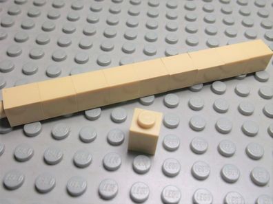 Lego 10 Basic Steine 1x1 hoch tan beige 3005 Set 4731 7298 10217 7194