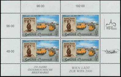 Österreich BLOCK Kleinbogen Nr 2292I postfrisch Kleinbg X239F16