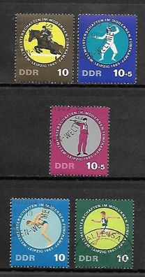 DDR gestempelt Michel-Nummer 1133-1137