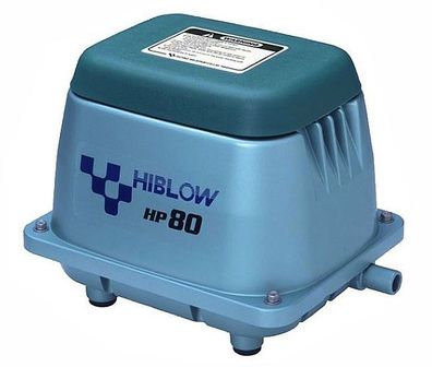 HiBlow HP-80 Komplettpaket m. Verteiler, Schlauch und Luftsteinen 80 L/ min. 71W