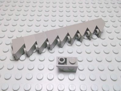 Lego 10 Dachsteine Negativ Steine 45 Grad 1x2 altdunkelgrau 3665 Set 4729 7150 4402