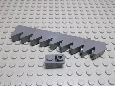 Lego 10 Dachsteine Negativ Steine 45 Grad 1x2 neudunkelgrau 3665 Set 4208 10188 8822