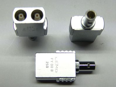 LEMO Größe 00 Adapter ( FY ) FTY.00.250 1 x Stecker 2 x Buchse HF 50 Ohm