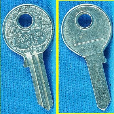 Schlüsselrohling Börkey 1048 für Engl. Fahrzeuge, Möbelzylinder, Stahlschränke