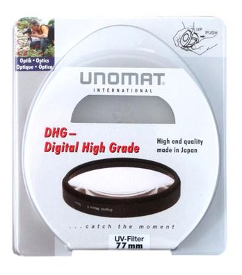 Unomat UVFilter 77mm UV Filter Speerfilter DHG vergüted für DSLR Objektiv Foto