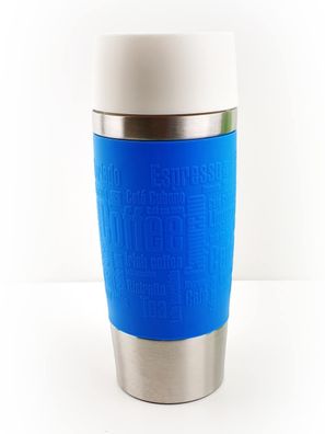 Emsa Travel Mug Thermobecher White Edition Wasserblau 0,36 Liter