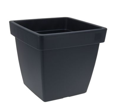 Pflanzkübel in anthrazit - ECKIG - 40x35 cm - Blumenkübel Blumentopf Innen + Außen