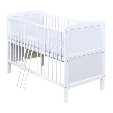 Babybett Kinderbett Mondbär 120x60 Bettset Matratze Design B4 Neu 