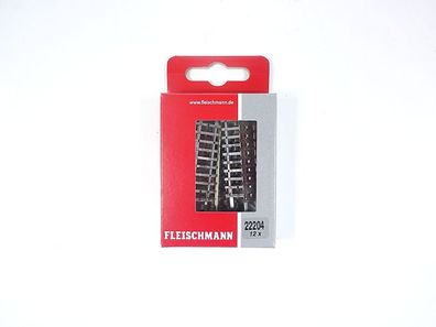 Fleischmann N 22204, 12 x Gerades Gleis, neu, OVP