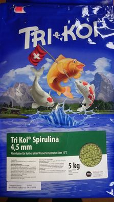 Tri Koi Spirulina - farbförderndes Koifutter aus der Schweiz