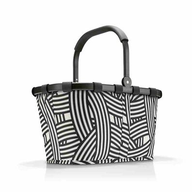 reisenthel carrybag frame zebra BK1032 weiß schwarz 22L Einkaufskorb