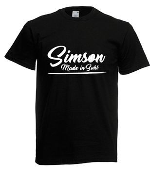 Herren T-Shirt Simson - Made in Suhl I Sprüche I Fun I Lustig bis 5XL