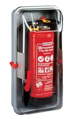 GLORIA 25110000 Schutzhaube für 6 kg Feuerlöscher mit zwei Spannverschlüsse u.