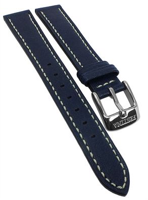 Festina Damen Uhrenarmband 15mm blau Leder Kontrastnaht F20456/3