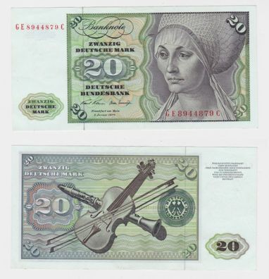 T145371 Banknote 20 DM Deutsche Mark Ro. 271b Schein 2. Jan. 1970 KN GE 8944879 C
