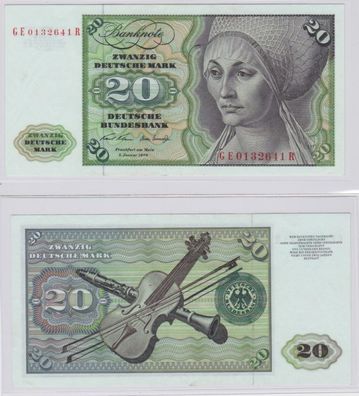 T145322 Banknote 20 DM Deutsche Mark Ro. 271b Schein 2. Jan. 1970 KN GE 0132641 R