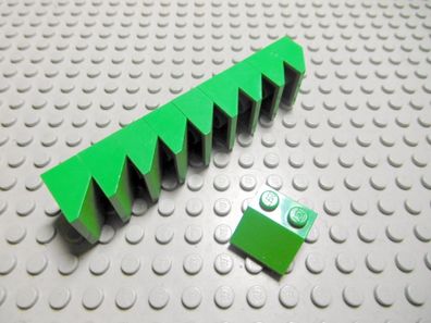 Lego 10 Dachsteine Schrägsteine 2x2 45 Grad Grün 3039 Set 79003 5891 8863 7636
