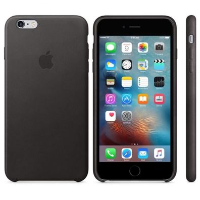 Original Apple iPhone 6 Plus / 6S Plus Leather Case MGQX2ZM/ A Schutzhülle Black