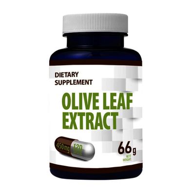 Olive Leaf Extract 450mg 120 Vegan Capsules with 40% Oleuropein - 180 mg, Immune Syst