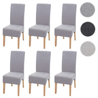 6er-Set Esszimmerstuhl Latina, Küchenstuhl Stuhl, Stoff/ Textil