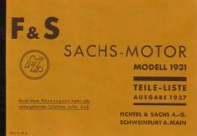 Ersatzteilliste Sachs Fahrradmotor 74 ccm