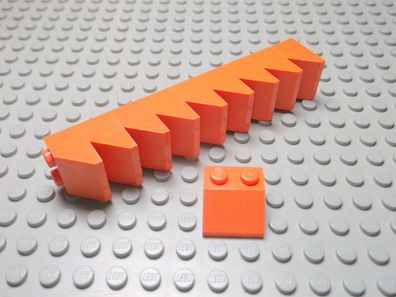 Lego 10 Dachsteine Schrägsteine 2x2 45 Grad orange 3039 Set 7738 8108 7709 6520