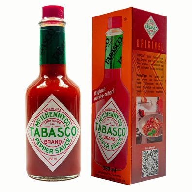 Food-United Original Tabasco Pepper Sauce Soße 1 Glasflasche 350ml