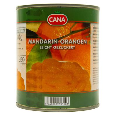Food-United Mandarin-Orangen geschält kernlos 1 Dose Füllm 800g ATG 480g