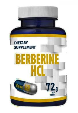 Berberine HCL 500mg 120 Vegan Capsules