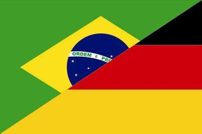 Fahne Flagge Brasilien-Deutschland Premiumqualität
