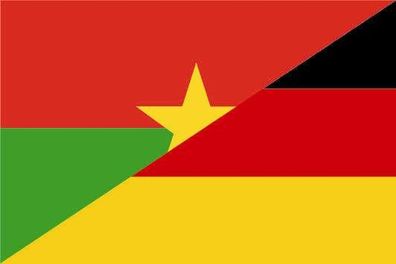 Fahne Flagge Burkina Faso -Deutschland Premiumqualität