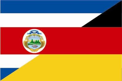 Fahne Flagge Costa Rica-Deutschland Premiumqualität