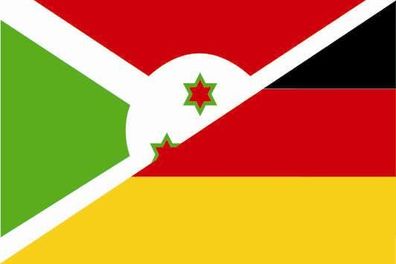 Fahne Flagge Burundi-Deutschland Premiumqualität