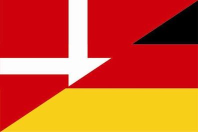 Fahne Flagge Dänemark-Deutschland Premiumqualität