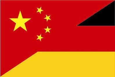 Fahne Flagge China-Deutschland Premiumqualität