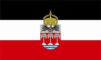 Fahne Flagge Deutsch Samoa mit Krone Premiumqualität