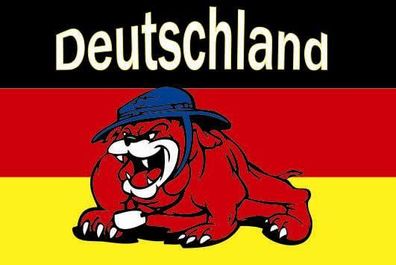 Fahne Flagge Deutschland-Bulldogge Premiumqualität
