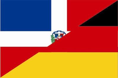 Fahne Flagge Dominikanische Rep.-Deutschland Premiumqualität