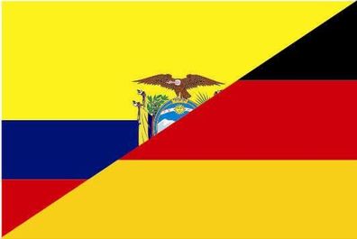 Fahne Flagge Ecuador-Deutschland Premiumqualität
