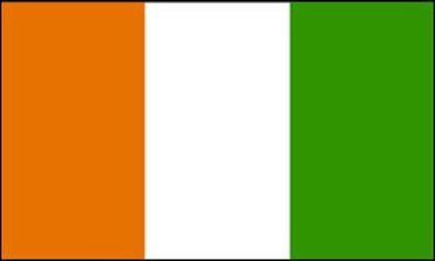 Fahne Flagge Elfenbeinküste Premiumqualität