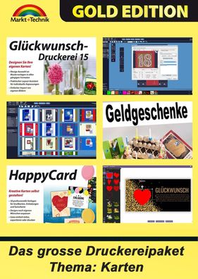 Das grosse Druckstudio - Karten - Gutscheine - Geschenke - Glückwunsch - PC ESD