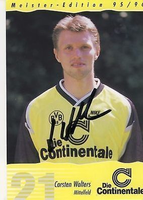 Carsten Wolters Bor. Dortmund 1995/96 Autogrammkarte + + A 69388