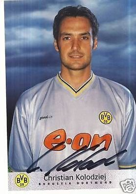 Christian Kolodziej Bor. Dortmund 2000/01 Autogrammkarte + + A 69281