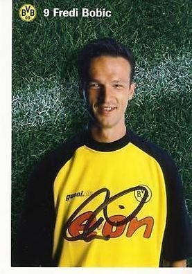 Fredi Bobic Bor. Dortmund 2001/02 Autogrammkarte+ + A 69264