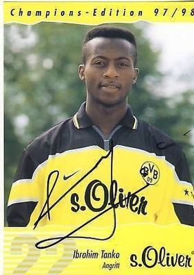 Ibrahim Tanko Bor. Dortmund 1997-98 Autogrammkarte + A 69354