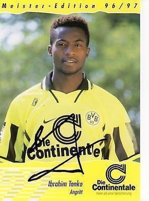 Ibrahim Tanko Bor. Dortmund 1996-97 Autogrammkarte + A 69370